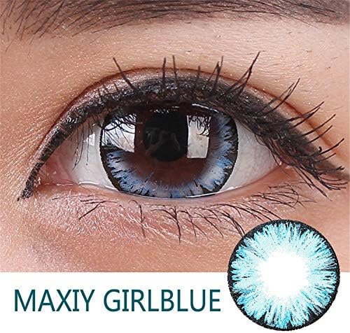 Women Multicolor Contact Lenses Cosplay Eyes Charm and Attractive Cosmetic Makeup Eye Shadow for Halloween