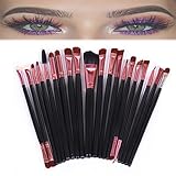 20 Pieces Makeup Brush Set Rose Gold Professional Eye Shadow Eyeliner Blending Tool by Grimm Hair