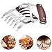 JEANTRIX Meat Claws,Meat Shredder Claws, Stainless Steel BBQ Meat Claws for Shredding Meat with Wood Heat Resistant Handle (Gules)