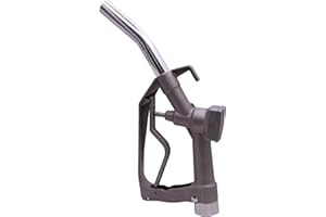 MENAITEK 1" NPT Gravity Tank Manual Fuel Nozzle with Hook&Swivel Max Flow Rate 32 GPM 50 PSI for Manual & Electric Fuel Pumps 1" Inch(OD=25mm) Straight Spout Used For Diesel Gasoline Oil Biodiesel