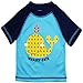 iXtreme Baby Boys Cute Whale Short Sleeve Rashguard Top Board Swim Trunk Set, Navy, 18 Months