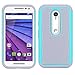 Moto G (3rd Gen) Case, LK [Shock Absorption] Hybrid Dual Layer Armor Defender Protective Case Cover for Motorola Moto G 3rd Generation 2015 (Mint)