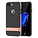 JETech Case for iPhone 7 Plus, Microfiber and Self Stand, Rose