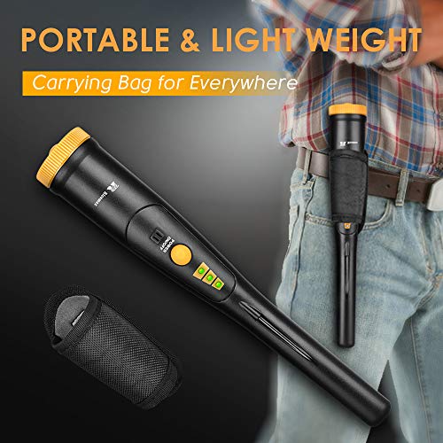 RM RICOMAX Pinpointer Metal Detector - Portable Metal Detector 2019 New [3 LED Range Indicators & Buzzer Vibration Sound] Treasure Hunt Pinpoint Metal Detector for Adults & Kids Lightweight - Thumbnail 2
