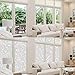 rabbitgoo Window Privacy Film, Decorative Static Cling Frosted Glass Film, Non-Adhesive Privacy Window Stickerfor Home Bathroom, Removable & Reusable, Flower Pattern, 35.4 x 78.7inches