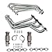 BBK 4021 1-3/4″ Full Length Long Tube High Flow Performance Exhaust Headers System With High Flow Catalytic Converters for Camaro V8, SS, LS3, L99 – Chrome Finishthumb 3