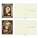 The Best Card Company Variety Pack of 10 Christmas Greeting Cards with Envelopes, Humor Holiday Assortment for Kids - Picture-Perfect Santas M1746XS