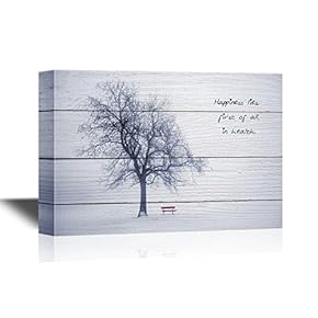 Clinic Canvas Wall Art - Happiness Lies First of All in Health - Gallery Wrap Modern Home Art | Ready to Hang - 12x18 inches