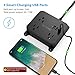 Power Strip with USB Ports - TROND 4.5 FT Extension Cord with 3 Outlets Desktop Charging Station, Non Surge Protector, Wall Mount for Dorm Home Office, ETL Listed Black
