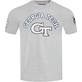 Pro Standard Mens Georgia Tech Classic Chenille Short Sleeve Tee Heather Grey L