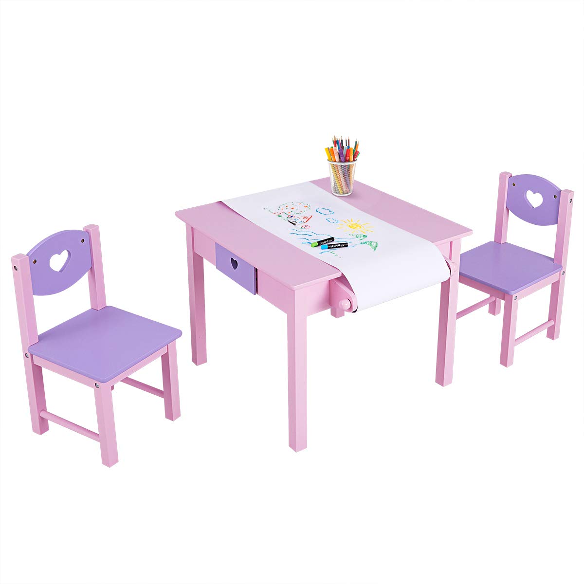 purple kids table