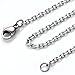 PiercingJ Round Heart Stainless Steel Locket Floating Charm Pendant Necklace - 21.5