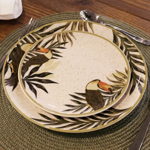 Jogo de 6 Pratos Rasos 26 cm Oxford Unni Tropicano