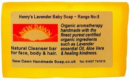 Handmade Natural Baby Bath Lavender Soap Bar Range No 8 Eczema