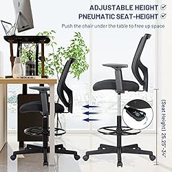 Drafting Chair, Tall Office Chair, High Adjustable