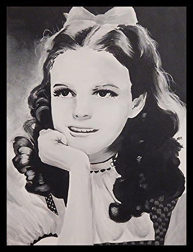 FRAMED Judy Garland by Ed Capeau 16x12 Art Print Poster Wall Decor Dorothy Wizard Of Oz Somewhere Over The Rainbow Portrait Acrtess Singer Legend