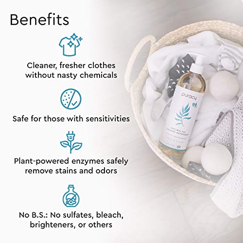 Puracy Liquid Laundry Detergent Refill1,4 Dioxane Free, Natural, Scent