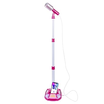 toy microphone with stand