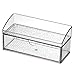 iDesign Rain Med+ Bathroom Medicine Cabinet Organizer, for Contact Lenses, Solution, Medical Supplies, Cotton Balls - Clear