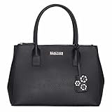 Kenneth Cole Reaction KN1933 Dowling Women's Triple entry, Top Handle Satchel Handbag (BLACK)