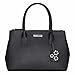 Kenneth Cole Reaction KN1933 Dowling Women's Triple entry, Top Handle Satchel Handbag (BLACK)