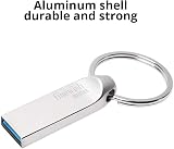 32GB USB 3.0 Flash Drive Metal Key Ring Silver view 7