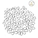 WXJ13 60 Pack Metal D Ring, 1 Inch