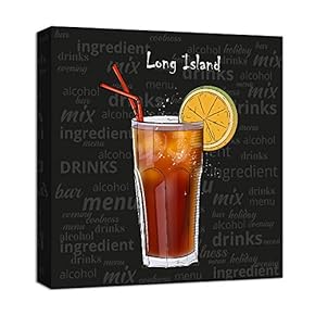 Canvas Wall Art for Living Room,Bedroom Home Artwork Paintings Cocktail Ready to Hang - 12x12 inches