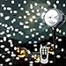 Ucharge Projector Light, [Wide Coverage Version] White Snowflake Auto Moving Christmas Light Projector, Snow-Fall Light Show with Remote Rotating Projection Light Outdoor/Parties/Hallowen Decorations
