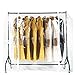 Garment Rack Cover,6Ft Transparent Dustproof Clothes Cover with 2 Durable Full-Length Zippers, Waterproof Cover for Clothing Hanging Rack(71x20x42 inch)