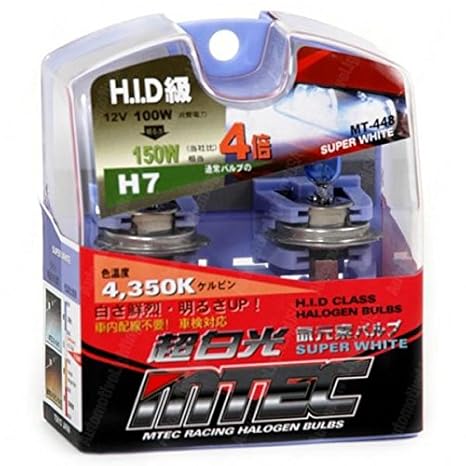 Mtec H7 100 W Super Weiß natur Glas Xenon Effekt High Performance Leuchtmittel