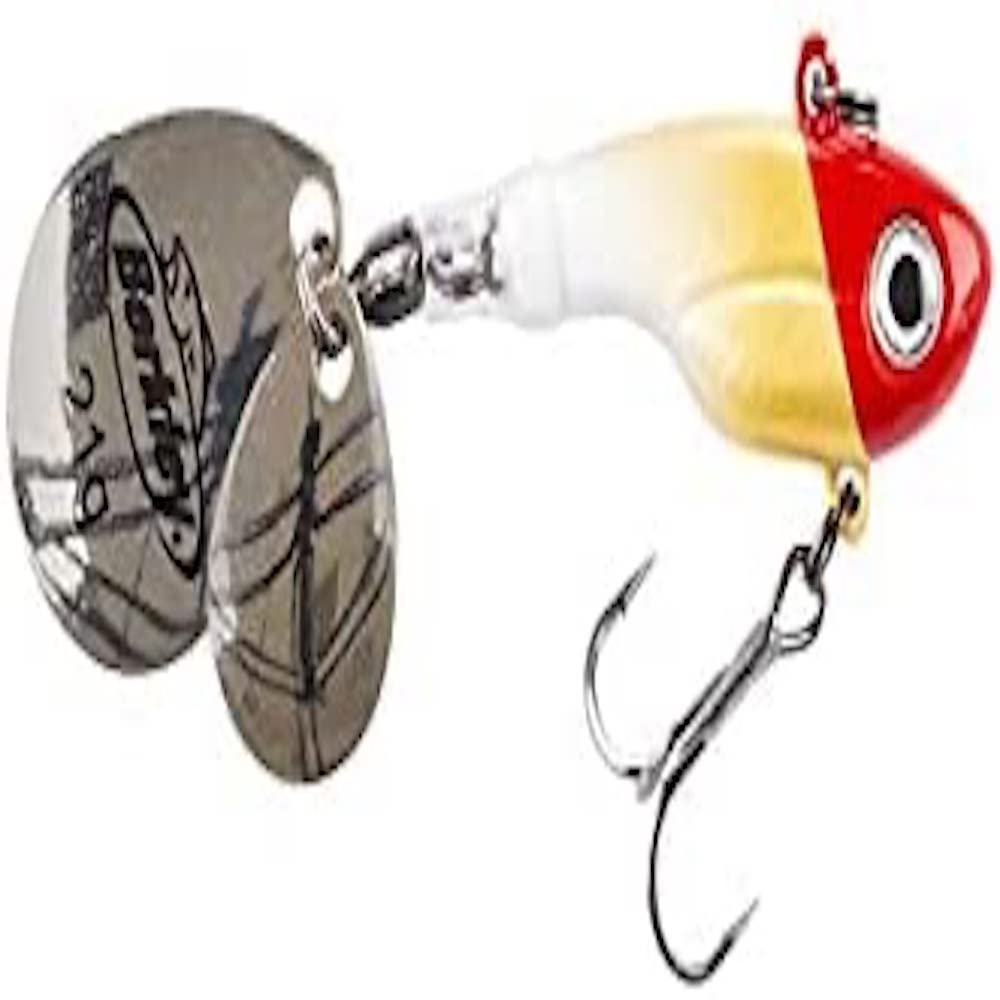 Berkley Pulse Spintail, Jig Lure with Spinner Blade & Berkley Fusion Treble Hook - Long Casting Hard Bait for Perch, Trout, Pike, Unisex, Red Head, 5g | 50mm