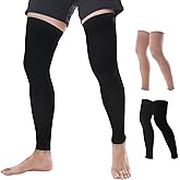 Doc Miller Thigh High Calf Sleeves Compression Hose 15-20 mmHg Opaque Stockings