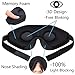 PeNeede 100% Blackout 3D Sleeping Eye Mask Contoured, Soft Memory Foam Molded Night Sleep Mask Eye Cover for Women/Men, Adjustable Comfort Blindfold Eye Shades for Nap/Migraine/Camping/Travel (Black)…