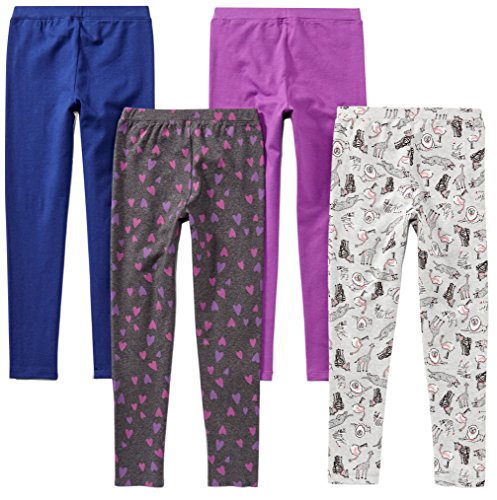 1 Spotted+Zebra+Girls+4+Pack+Leggings