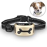 Bark Collar Rechargeable Smart Induction Anti Incorrect Triggering [2017 NEW] 7 Sensitivity Levels No Bark Training Collar Beep/Vibration/Safe Shock for Small Medium Large Dogs By Kungber
