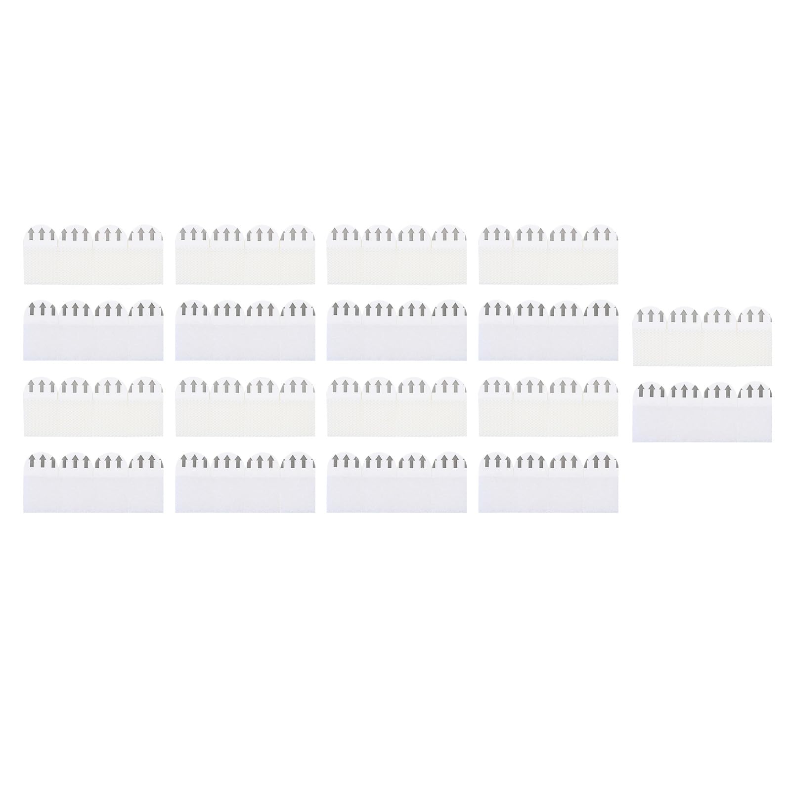 PATIKIL Picture Hanging Strips, 72 Pairs Poster Strips Removable Hook & Loop Mounting Tape Picture Hanging Kit for Hanging Pictures Wall, 16x29mm