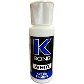 K-Bond Resin Coloring Paste Color Pigmentation for Polyester, Paint, and Epoxy Glues 2 OZ(Ounces) (White)