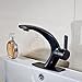 Senlesen Oil Rubbed Bronze Bathroom Deck Mounted Basin Sink Faucet 1 Handle Lavatory Mixer Tap with Cover Plate