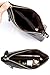 Aladin Small Leather Crossbody Bag/Wristlet Purse 2 In 1 Handbag for Women Teen Girls (Black)