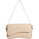 Shoulder Bag for Women Y2K Trendy Purse Vegan Leather Hobo Handbags Clutch Saddle Bag with 2 Removable Strap