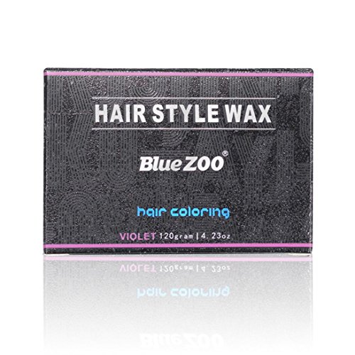 TONSEE 100ML Fashion Permanent Punk Hair Dye Light Gray Silver Color Cream (Purple 01) - Thumbnail 2