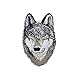Riverbyland Iron On Patches Embroidered Wolf Pack of 3