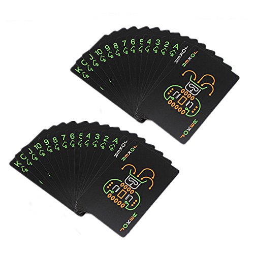 Rely2016 glow in the dark poker card board game noctilucent playi…