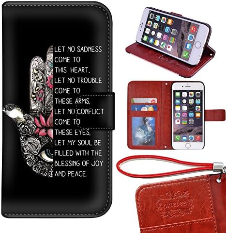 Memoly Shop Case Hamsa Hand Evil Eyes iPhone 6 iPhone 6s 4.7 PU Leather Wallet Case Cover