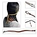 Kenkio 5 Pieces Eyeglass Cord PU Leather Eyeglass Straps Eyeglass Retainer