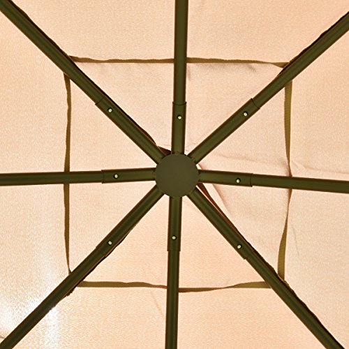 10'x10' Square Gazebo Canopy Tent Shelter Awning Garden Patio