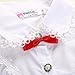 Fancy Baby Girls Princess Lace Floral Tops Shirt+Short Pants Outfits Set Twinset (6-7 Years, White&red)