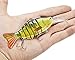 Bass Fishing Lure Swimbait Hard Lures- Rattling Trap Lure with Multi Segments and 2 Trebles Hooks 1/2-Ounce 4.4-Inch and 5/8-Ounce 5-Inch 8 Segmen (Multicolor-2pcs)