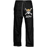 Ripple Junction One Piece Adult Straw Hat Pirate Logo and Kanji Luffy Lounge Pant